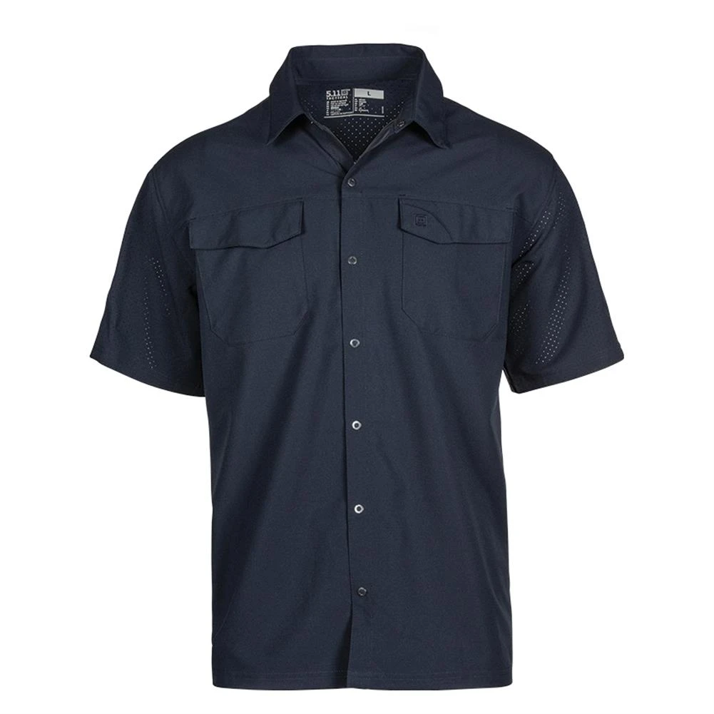 Men's 5.11 Freedom Flex Short Sleeve Woven Shirts Peacoat 1 Men's 5.11 Freedom Flex Short Sleeve Woven Shirts Peacoat
