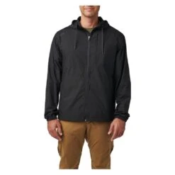 Men's 5.11 Radar Packable Hooded Jacket Black