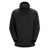 Men's Arc'teryx LEAF Delta AR 1/2 Zip Hoodie Black