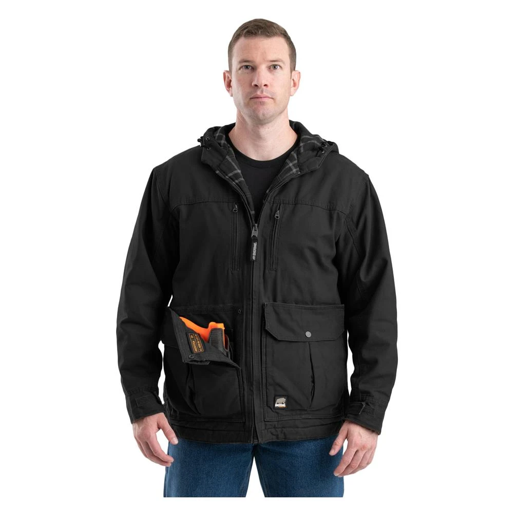 Men's Berne Workwear Echo One One CCW Jacket Black 1 Men's Berne Workwear Echo One One CCW Jacket Black