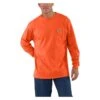 Men's Carhartt Long Sleeve Workwear Pocket T-Shirt Orange