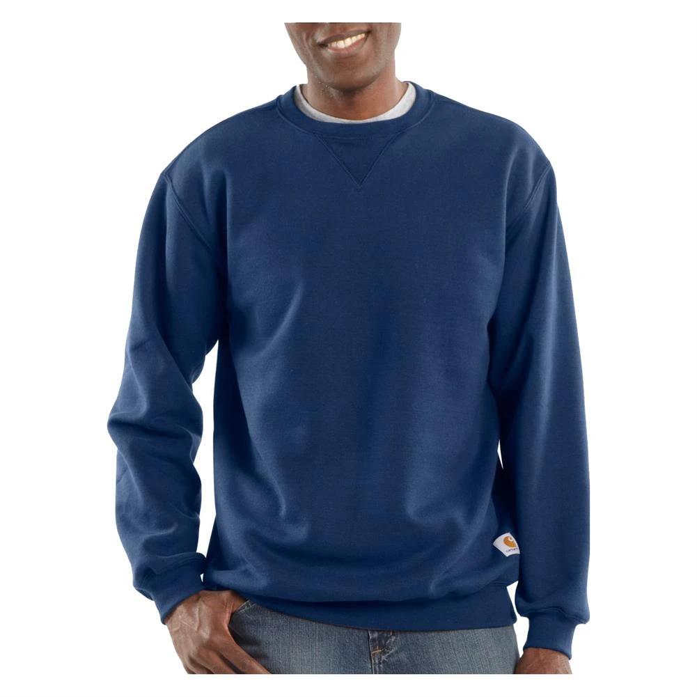 Men's Carhartt Midweight Crewneck Sweatshirt Navy 1 Men's Carhartt Midweight Crewneck Sweatshirt Navy