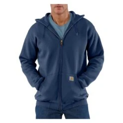 Men's Carhartt Midweight Front Zip Hoodie Navy