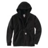 Men's Carhartt Rain Defender Loose Fit Midweight Thermal-Lined Full-Zip Sweatshirt Black