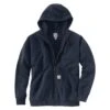 Men's Carhartt Rain Defender Loose Fit Midweight Thermal-Lined Full-Zip Sweatshirt Navy