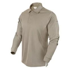 Men's Condor Performance Long Sleeve Polo Sand