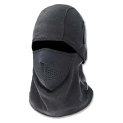 Ergodyne Two-Piece Fleece And Neoprene Balaclava Black