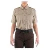 Women's First Tactical Pro Duty Uniform Short Sleeve Shirt Tan~2