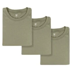 Men's Mission Made Crew Neck T-Shirts (3 Pack) Tan