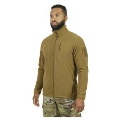 Men's Mission Made Full Zip Fleece Jacket Tan