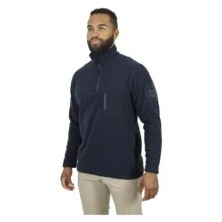 Men's Mission Made Quarter Zip Fleece Pullover Navy