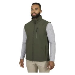 Men's Mission Made Soft Shell Vest Green