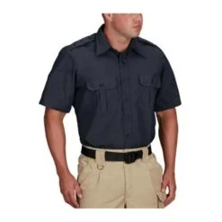 Men's Propper Short Sleeve Tactical Dress Shirts Navy