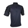 Men's TRU-SPEC Nylon / Cotton 1/4 Zip Short Sleeve Combat Shirt Black