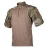 Men's TRU-SPEC Nylon / Cotton 1/4 Zip Short Sleeve Combat Shirt Coyote