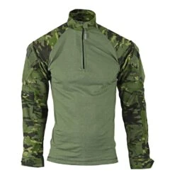 Men's TRU-SPEC Nylon / Cotton 1/4 Zip Tactical Response Combat Shirt Tropic