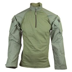 Men's TRU-SPEC Nylon / Cotton 1/4 Zip Tactical Response Combat Shirt Drab