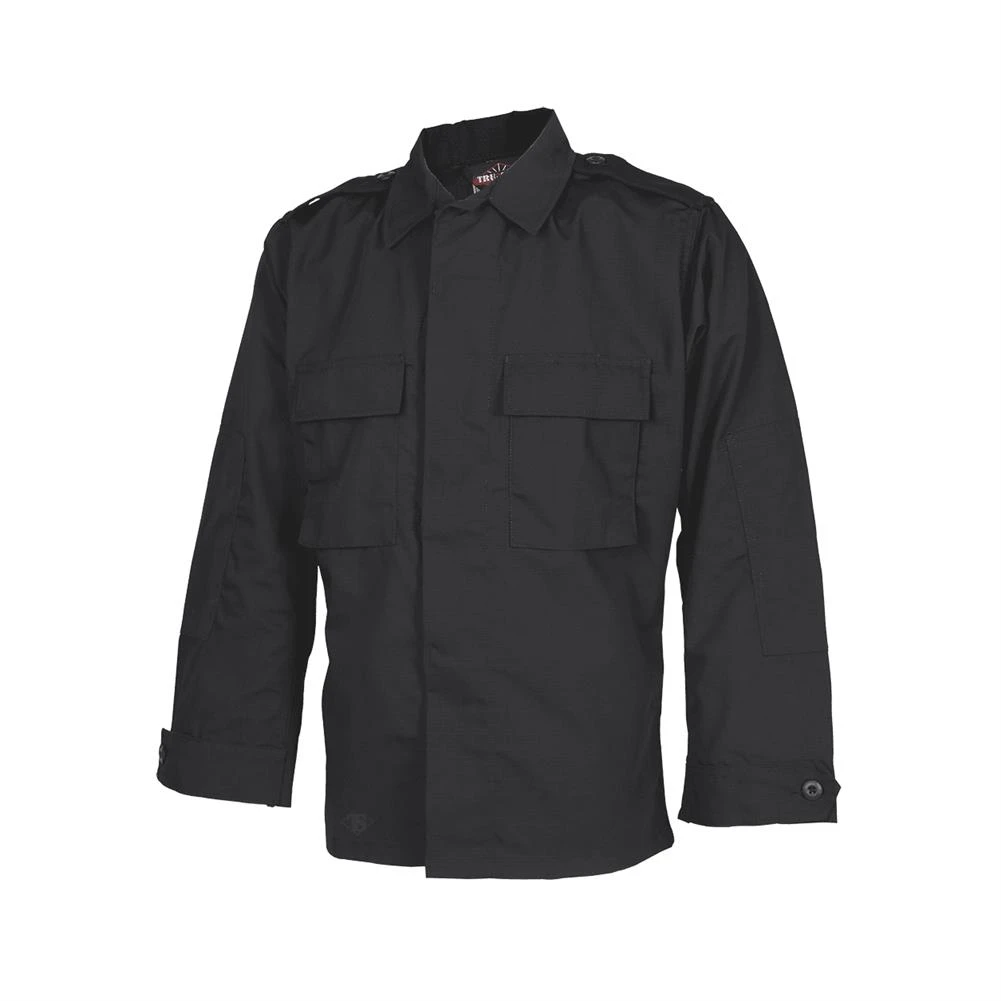 Men's TRU-SPEC Poly / Cotton Ripstop Long Sleeve Tactical Shirt Black 1 Men's TRU-SPEC Poly / Cotton Ripstop Long Sleeve Tactical Shirt Black