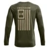 Men's Under Armour Freedom Flag Long Sleeve T-Shirt Green