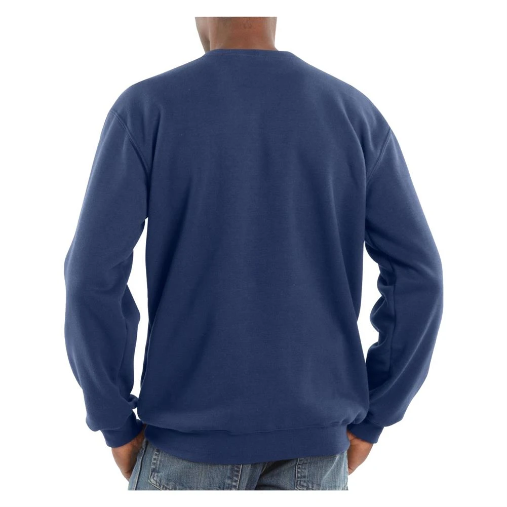 Men's Carhartt Midweight Crewneck Sweatshirt Navy 2 Men's Carhartt Midweight Crewneck Sweatshirt Navy - Image 2