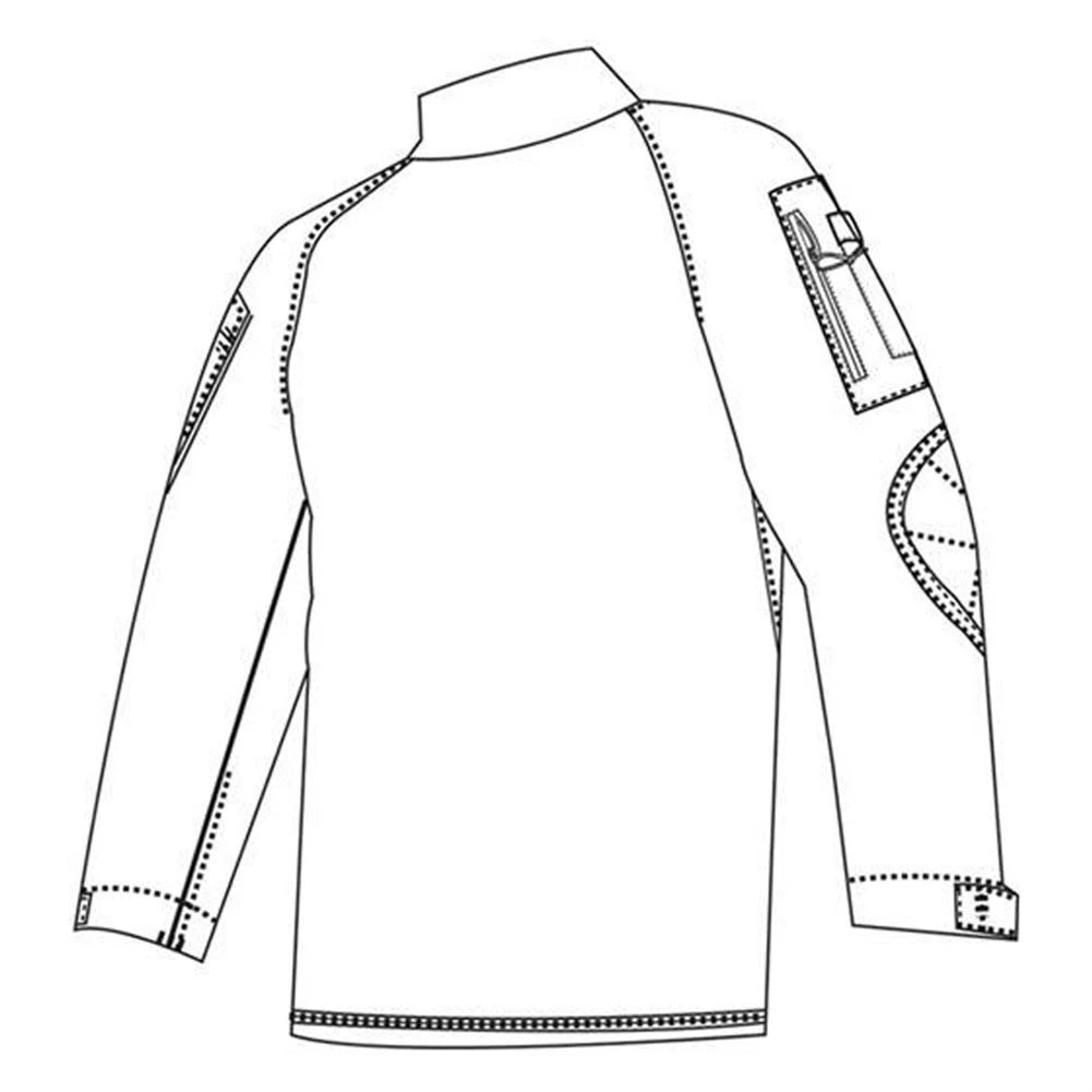 Men's TRU-SPEC Poly / Cotton Ripstop Combat Shirts Navy 2 Men's TRU-SPEC Poly / Cotton Ripstop Combat Shirts Navy - Image 2