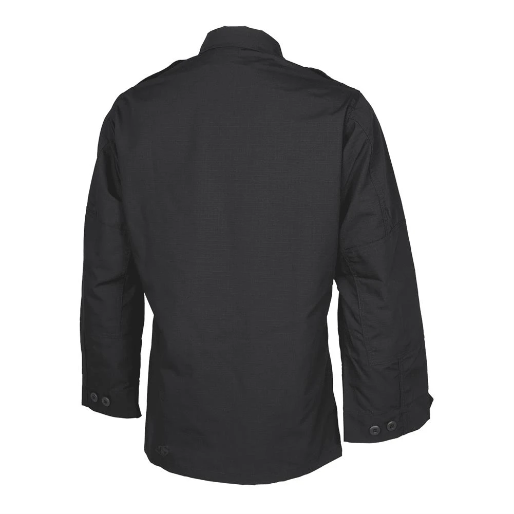 Men's TRU-SPEC Poly / Cotton Ripstop Long Sleeve Tactical Shirt Black 2 Men's TRU-SPEC Poly / Cotton Ripstop Long Sleeve Tactical Shirt Black - Image 2