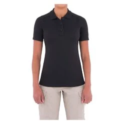 Women's First Tactical Performance Polo Black~2 -Carhart Clothing Shop 2 1001 first tactical performance polo black2