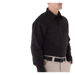 Men's First Tactical V2 Long Sleeve Tactical Shirt Black~1 -Carhart Clothing Shop 2 1001 first tactical v2 long sleeve tactical shirt black1