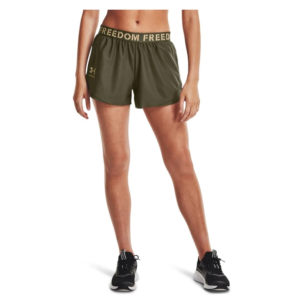 Women's Under Armour New Freedom Playup Shorts Green 3 Women's Under Armour New Freedom Playup Shorts Green - Image 3