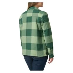 Women's 5.11 Louise Shirt Jacket Check -Carhart Clothing Shop 3 1001 511 louise shirt jacket trekking green check