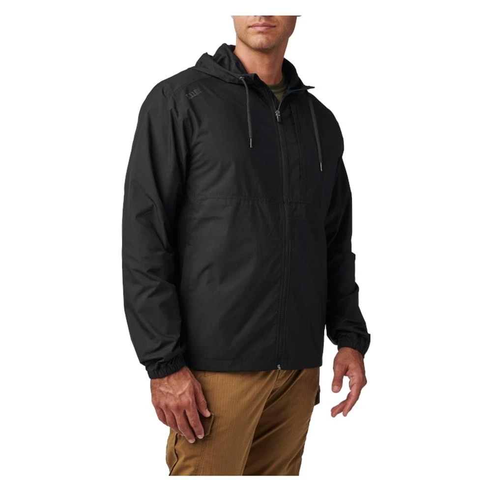 Men's 5.11 Radar Packable Hooded Jacket Black 4 Men's 5.11 Radar Packable Hooded Jacket Black - Image 4
