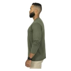 Men's Mission Made Long Sleeve Crew Neck T-Shirts (2 Pack) Olive -Carhart Clothing Shop 3 1001 mission made long sleeve crew neck t shirts 2 pack olive