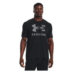 Men's Under Armour New Freedom Logo T-Shirt Black -Carhart Clothing Shop 3 1001 under armour new freedom logo t shirt black