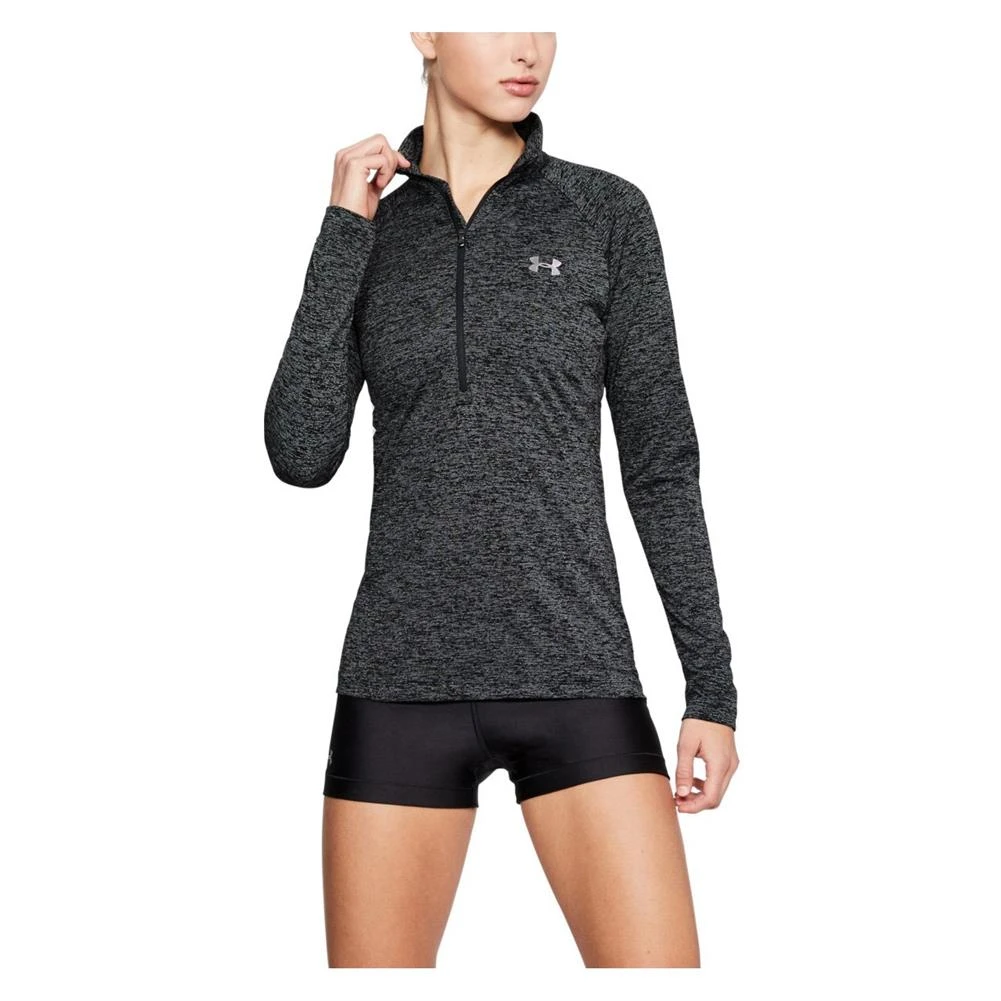 Women's Under Armour Tech 1/2 Zip - Twist Silver 4 Women's Under Armour Tech 1/2 Zip - Twist Silver - Image 4