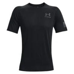 Men's Under Armour Freedom Tech T-Shirt Gray -Carhart Clothing Shop 4 1001 under armour freedom tech ss t shirt black pitch gray