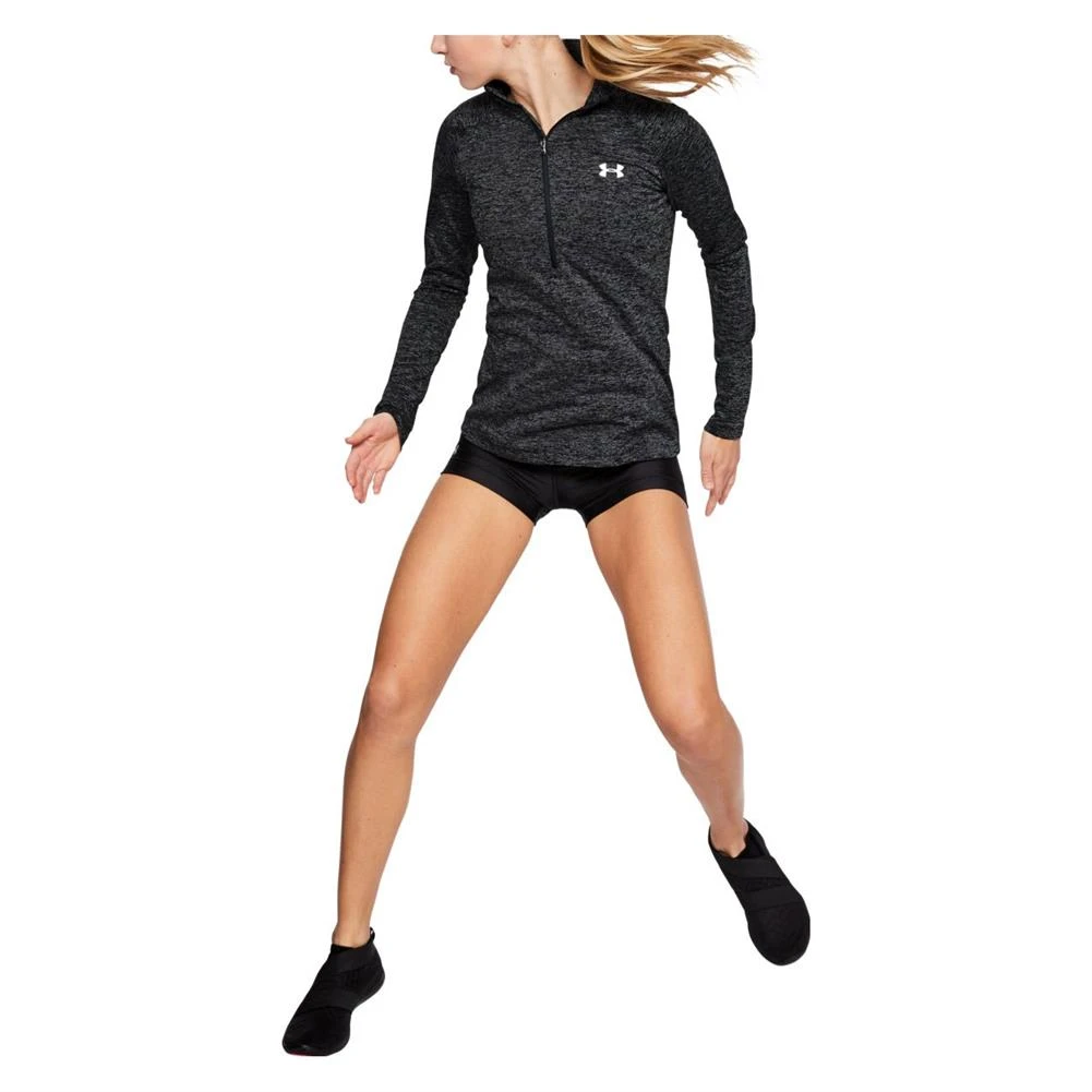 Women's Under Armour Tech 1/2 Zip - Twist Silver 5 Women's Under Armour Tech 1/2 Zip - Twist Silver - Image 5