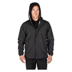 Men's 5.11 Duty Rain Shell Black -Carhart Clothing Shop 5 1001 511 duty rain shell black